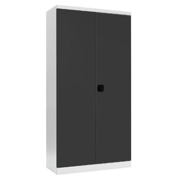 St&aring;lskab med 4 hylder 1990x1000x435mm gr&aring;