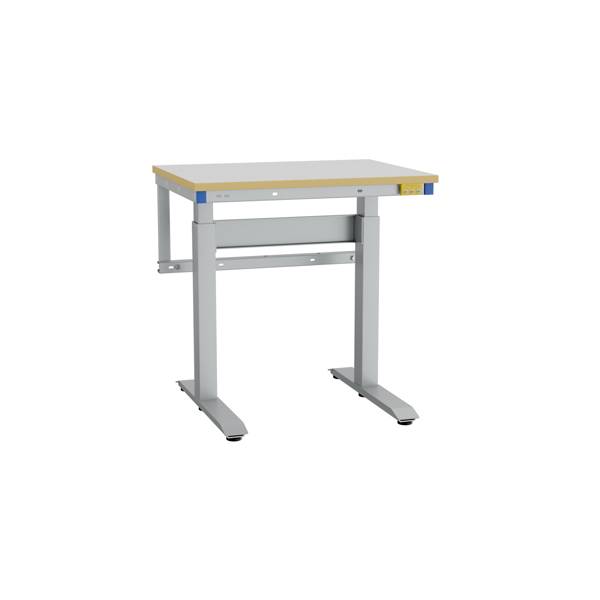 Arbejdsbord ErgoMini ESD 800x620mm vinyl bordplade, lys gr&aring;