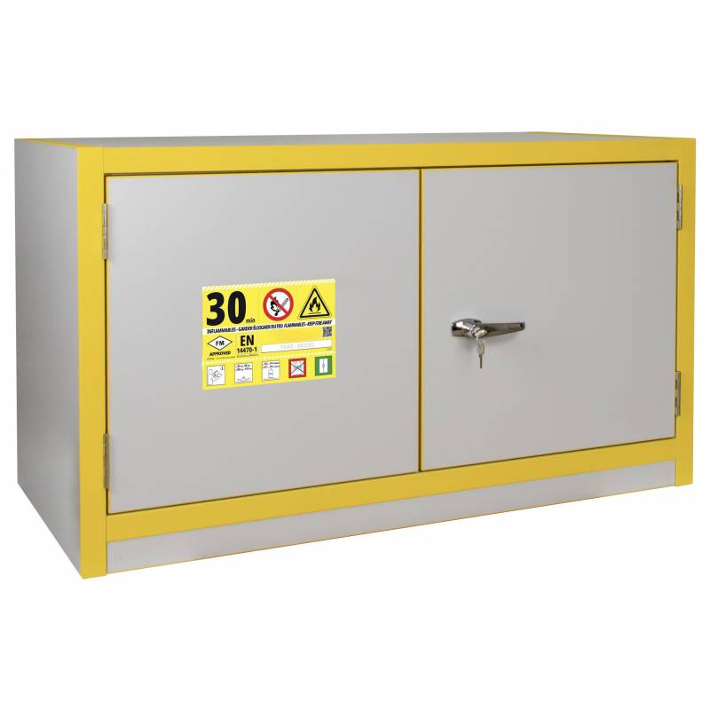 Kemikalieskab F30 brandklasse 635x1115x550mm
