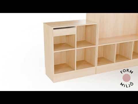 St&aring;bord Stig model B i birk laminat uden klap 