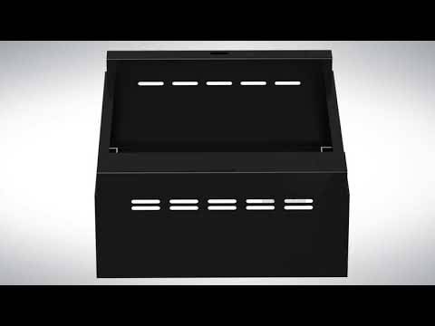 Sokkel til garderobeskab 400x550x150mm sort