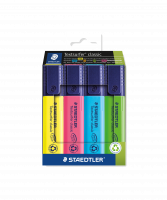 Staedtler highlighter, s&aelig;t med 4 farver