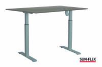 Sun-Flex EasyDesk Adapt 1 hæve-sænkebord 120x80cm grå med sølv stel