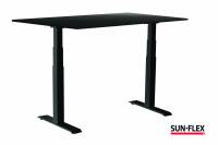 Sun-Flex EasyDesk Adapt VI hæve-sænkebord 160x80cm sort med sort stel