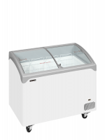 TefCold NIC302SCEB Elegant kummefryser 218 liter med buet glasskydel&aring;g