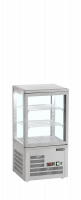 TefCold UPD60-GREY bordmodel display k&oslash;lemontre 60 liter gr&aring;