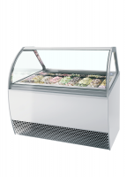TefCold MILLENNIUM LX16 Scoop ice fryser ventileret k&oslash;l og buet glas