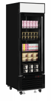 TefCold LGF2500B Elegant, sort displayfryser med lystop 405 liter