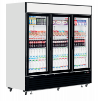 TefCold LGC7500 Elegant displayk&oslash;ler med lys top hvide sider 1436 liter