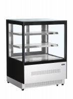TefCold LPD900F/BLACK display k&oslash;lemontre med flad glasfront sort