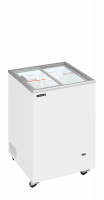 TefCold IC102SC Kummefryser 91 liter med fladt glasskydel&aring;g hvid