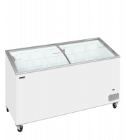 TefCold IC502SCEB Kummefryser med buet glasskydel&aring;g 398 liter