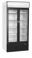 TefCold FSC1000H 2-d&oslash;rs displayk&oslash;ler med lystop 524 liter hvid