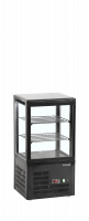 TefCold UPD60-BLACK bordmodel display k&oslash;lemontre 60 liter sort