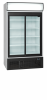 TefCold FSC1950S 2-d&oslash;rs displayk&oslash;ler med lystop 710 liter hvid