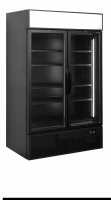 TefCold FSC1200H BLACK Sort 2-d&oslash;rs displayk&oslash;ler med lystop 645 liter sort