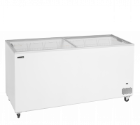 TefCold IC552SC Kummefryser 486 liter med fladt glasskydel&aring;g hvid