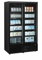 TefCold Atom Maxi F2DBB Sort displayfryser med justerbare hylder 702 liter