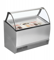 TefCold BERMUDA RV10 Isdisk med ventileret k&oslash;l og lagerrum nedenunder 255 liter