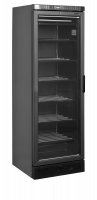 TefCold UFSC371G Sort L/H Displayfryser med varmetr&aring;de i glasd&oslash;ren 270 liter