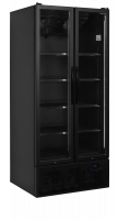 TefCold FS890H 2-d&oslash;rs displayk&oslash;ler med h&aelig;ngslede d&oslash;re sort 535 liter