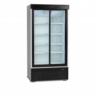TefCold FS1002S 2-d&oslash;rs displayk&oslash;ler med skyded&oslash;re 540 liter hvid
