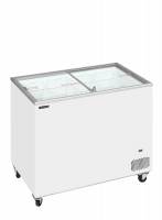 TefCold IC302SC Kummefryser 255 liter med fladt glasskydel&aring;g hvid
