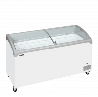 TefCold NIC502SCEB Elegant kummefryser 367 liter med buet glasskydel&aring;g