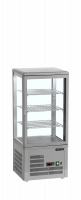 TefCold UPD80-GREY bordmodel display k&oslash;lemontre 80 liter gr&aring;