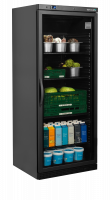 TefCold UR600BG Sort displayk&oslash;ler med GN2/1 hylder sort 570 liter