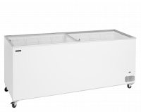 TefCold IC702SC Kummefryser 560 liter med fladt glasskydel&aring;g hvid