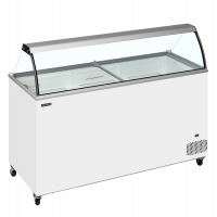 TefCold IC502SC-SO isdisk 430/491 liter med glastop hvid