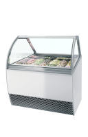 TefCold MILLENNIUM LX12 Scoop ice fryser ventileret k&oslash;l og buet glas 118 liter