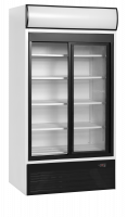 TefCold FSC1000S 2-d&oslash;rs displayk&oslash;ler med lystop 524 liter hvid