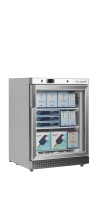 TefCold UF200SG display fryser, kabinet i rustfri st&aring;l 120 liter