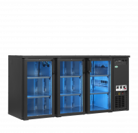 TefCold SCL-222GMU+ High-end backbar med LED-farvebelysning 422 liter