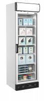 TefCold UFFS371GCP Displayfryser med lystop og glasd&oslash;r 270 liter