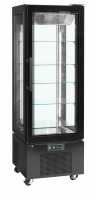 TefCold UPD400-C opretst&aring;ende display k&oslash;lemontre 364 liter sort/glas