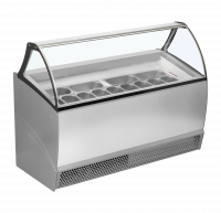 TefCold BERMUDA RV13 Isdisk med ventileret k&oslash;l og lagerrum nedenunder 325 liter hvid