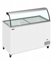 TefCold IC402SC-SO isdisk 350  liter med glastop hvid 
