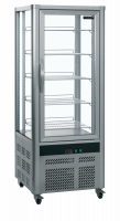 TefCold UPD200 opretst&aring;ende display k&oslash;lemontre 468 liter alu-look