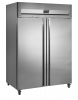 TefCold RK1420X1 2-d&oslash;rs k&oslash;leskab professionelle k&oslash;kkener 954 liter rustfrit st&aring;l 