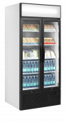 TefCold FSC891H 2-d&oslash;rs displayk&oslash;ler med lys i toppen hvid 535 liter