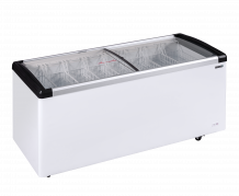 TefCold IDB500-W1 Moderne kummefryser 395 liter med glasl&aring;g