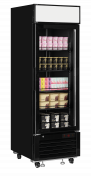 TefCold LGF2500B Elegant, sort displayfryser med lystop 405 liter