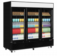 TefCold LGC7500B Elegant, sort displayk&oslash;ler med lystop 1436 liter