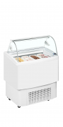 TefCold FIJI 4 Isdisk med buet glasfront til 4 Napoli is hvid