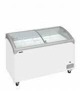 TefCold NIC402SCEB Elegant kummefryser 298 liter med buet glasskydel&aring;g