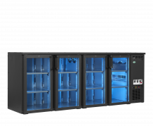 TefCols SCL-2222GMU+ High-end backbar med LED-farvebelysning 574 liter
