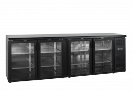 TefCold CBC410G Robust backbar med glasd&oslash;re 605 liter